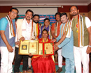 Reena Wilma Dsouza receives Karnataka Rajyostava award